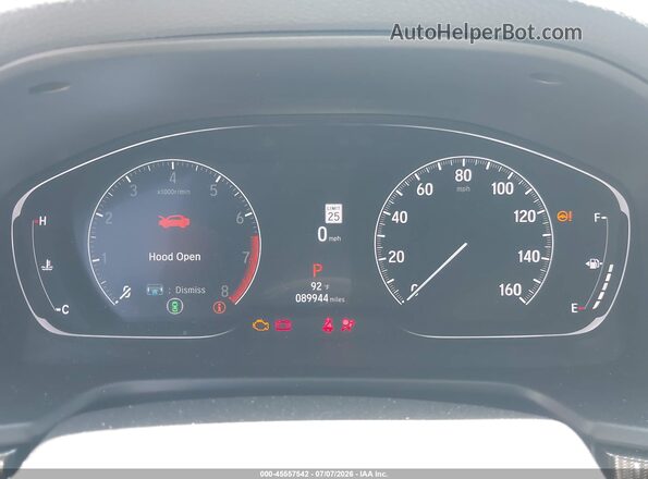 1HGCV1F4XNA082319 2022 HONDA ACCORD Black უკანა სავარძლების ხედი