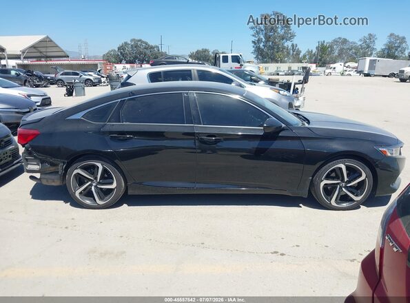 1HGCV1F4XNA082319 2022 HONDA ACCORD Black სალონის 360-გრადუსიანი ხედი