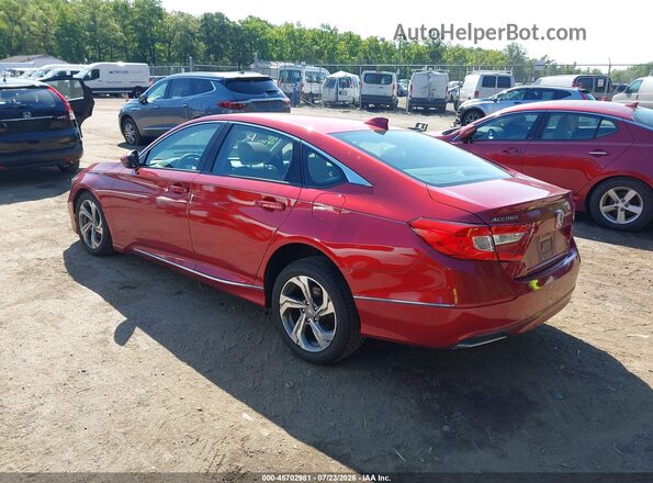 1HGCV1F50JA192296 2018 HONDA ACCORD Red Rear left