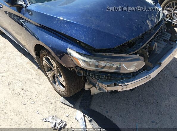 1HGCV1F50JA198356 2018 HONDA ACCORD Blue Front view