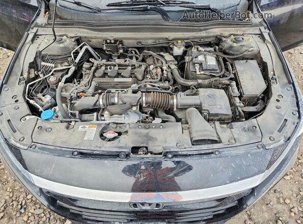 1HGCV1F50JA235292 2018 HONDA ACCORD Black Սալոնի հետևի տեսք