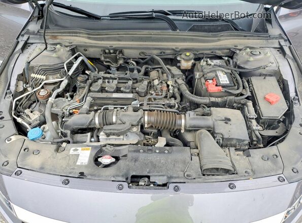 1HGCV1F50JA239164 2018 HONDA ACCORD Gray Вид задньої частини салону