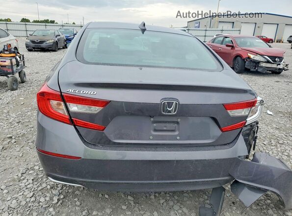 1HGCV1F50JA239164 2018 HONDA ACCORD Gray Вид ззаду