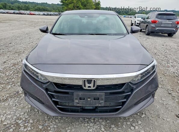 1HGCV1F50JA239164 2018 HONDA ACCORD Gray Вид спереду