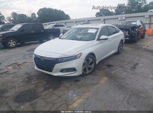 1HGCV1F50KA088909 2019 HONDA ACCORD White Vista tres cuartos delantera izquierda