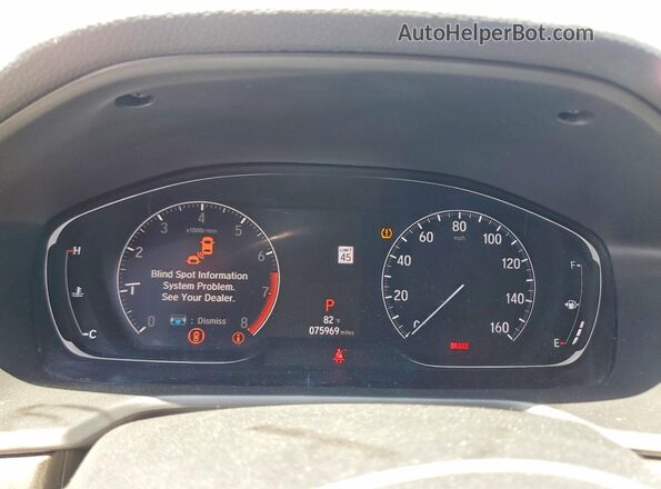 1HGCV1F50KA152933 2019 HONDA ACCORD Gold ხელსაწყოთა პანელის ხედი