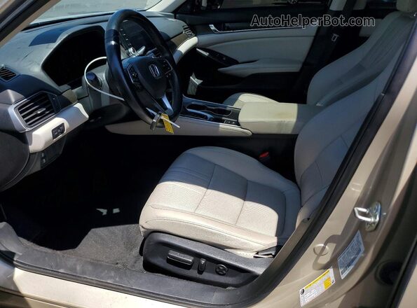 1HGCV1F50KA152933 2019 HONDA ACCORD Gold წინა სალონის ხედი