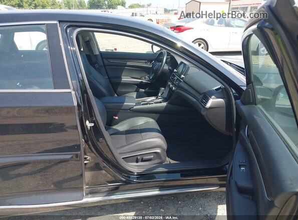 1HGCV1F50LA071609 2020 HONDA ACCORD Black Widok wnętrza z przodu