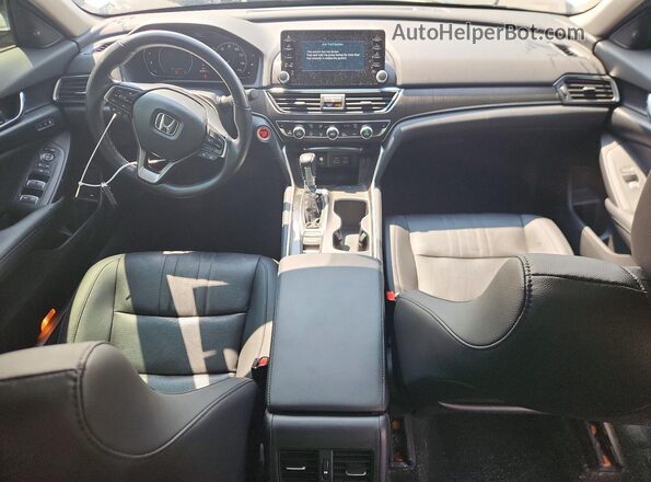 1HGCV1F50NA048737 2022 HONDA ACCORD White Dashboard view