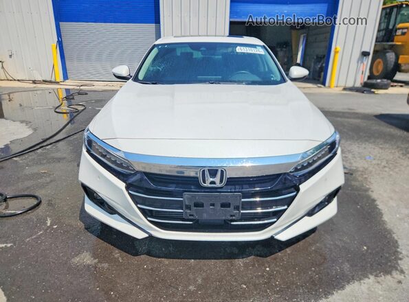1HGCV1F50NA048737 2022 HONDA ACCORD White Front view