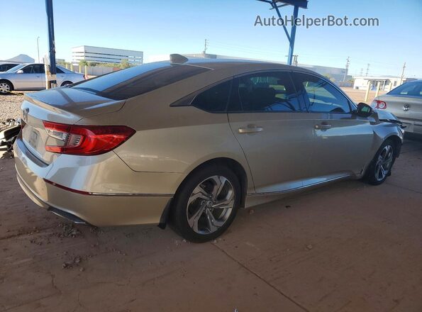 1HGCV1F51JA039894 2018 HONDA ACCORD Бежевый Задняя правая четверть