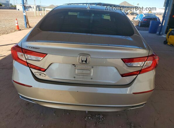 1HGCV1F51JA039894 2018 HONDA ACCORD Бежевый Вид сзади