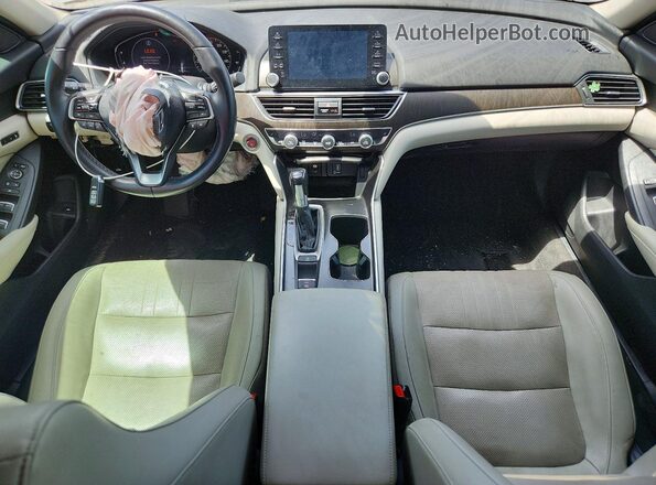 1HGCV1F51JA039894 2018 HONDA ACCORD Бежевый Вид панели приборов