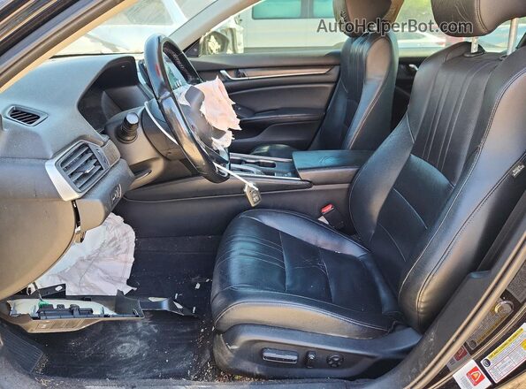 1HGCV1F51JA116800 2018 HONDA ACCORD Black Սալոնի դիմացի տեսք