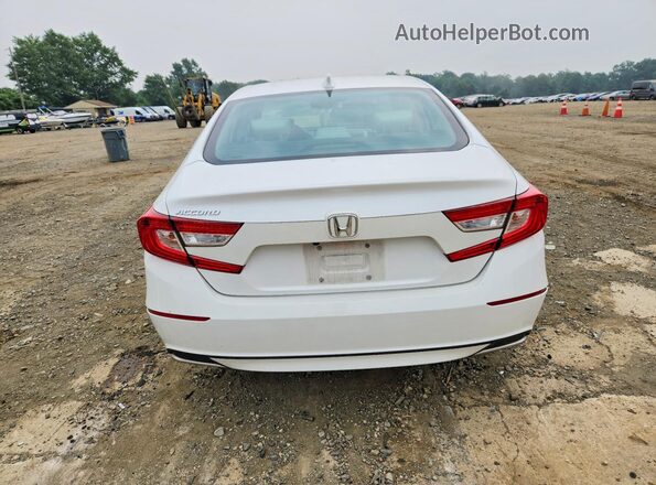 1HGCV1F51JA182067 2018 HONDA ACCORD White Вид ззаду