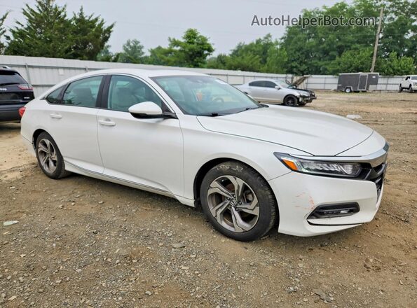 1HGCV1F51JA182067 2018 HONDA ACCORD White Передня права чверть