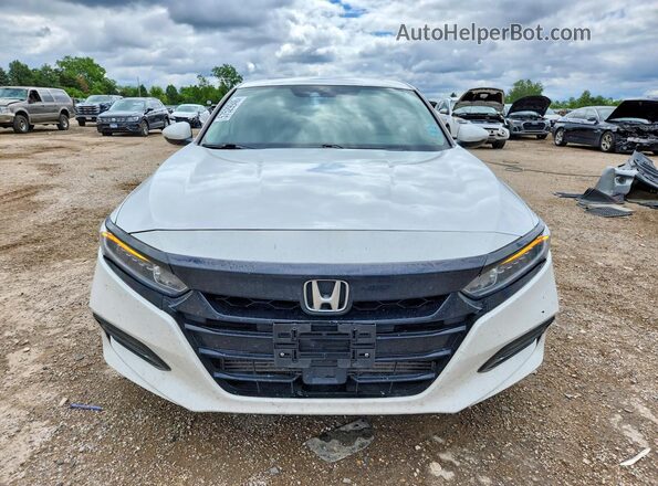 1HGCV1F51JA209297 2018 HONDA ACCORD Белый Вид спереди