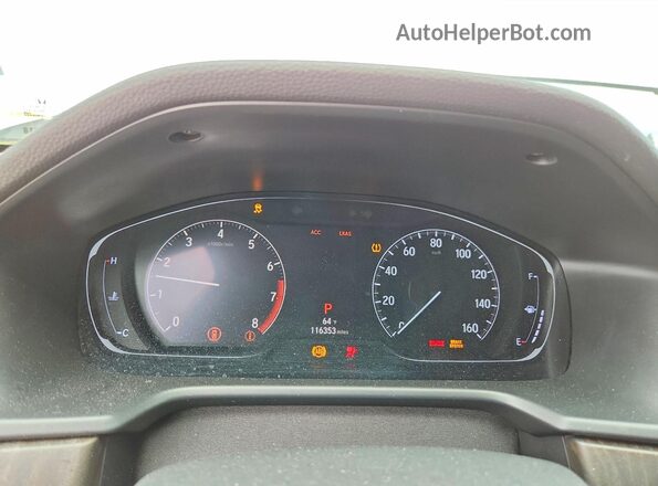 1HGCV1F51JA209297 2018 HONDA ACCORD Белый Вид щитка приборов