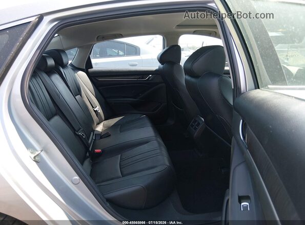 1HGCV1F51KA163407 2019 HONDA ACCORD Silver Vista de la etiqueta del VIN