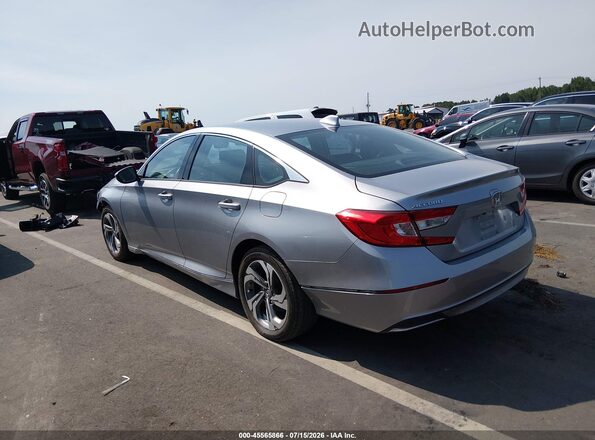 1HGCV1F51KA163407 2019 HONDA ACCORD Silver Trasero izquierdo