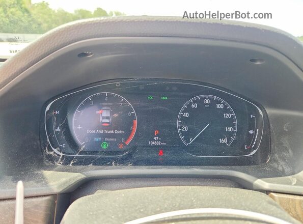 1HGCV1F51LA127461 2020 HONDA ACCORD Red Instrument cluster view