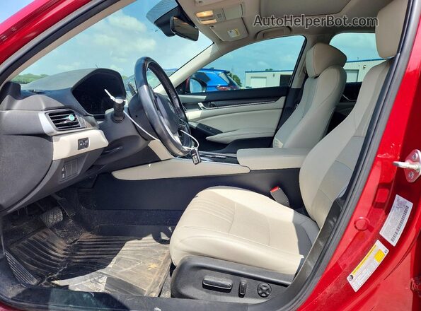 1HGCV1F51LA127461 2020 HONDA ACCORD Red Front interior view