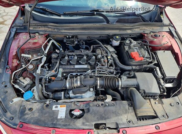 1HGCV1F51LA127461 2020 HONDA ACCORD Red Rear interior view