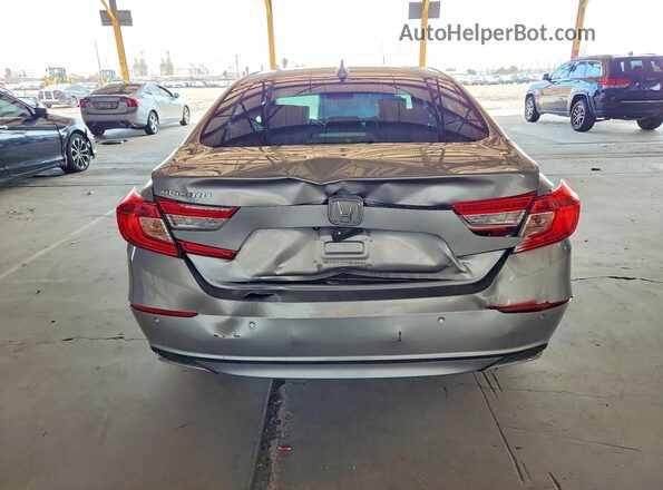 1HGCV1F51MA018984 2021 HONDA ACCORD Gray უკანა ხედი