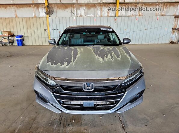 1HGCV1F51MA018984 2021 HONDA ACCORD Gray წინა ხედი