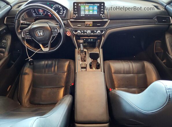 1HGCV1F51MA018984 2021 HONDA ACCORD Gray წინა პანელის ხედი