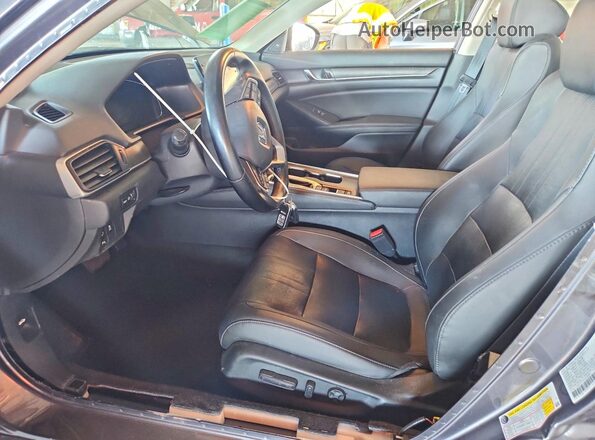 1HGCV1F51MA082801 2021 HONDA ACCORD Gray Սալոնի դիմացի տեսք