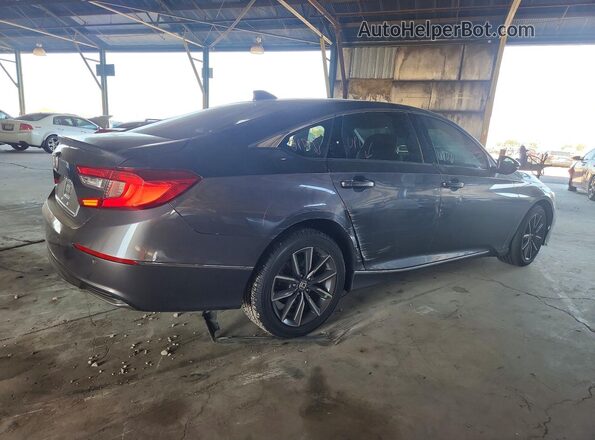 1HGCV1F51MA082801 2021 HONDA ACCORD Gray Հետևի աջ