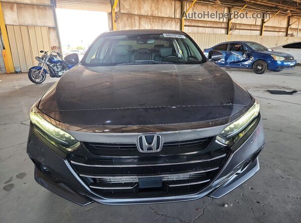 1HGCV1F51MA082801 2021 HONDA ACCORD Gray Դիմացի տեսք