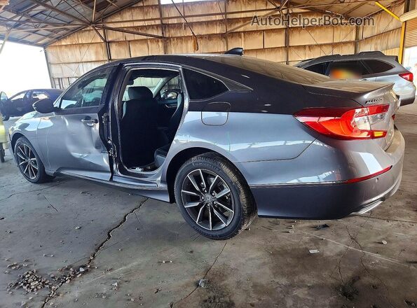 1HGCV1F51MA082801 2021 HONDA ACCORD Gray Հետևի ձախ