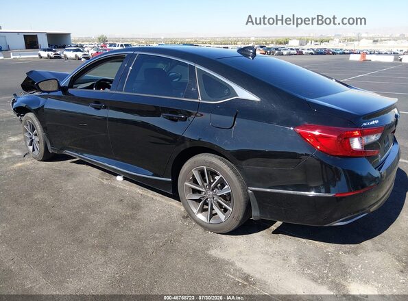 1HGCV1F51MA118437 2021 HONDA ACCORD Black უკანა მარცხენა