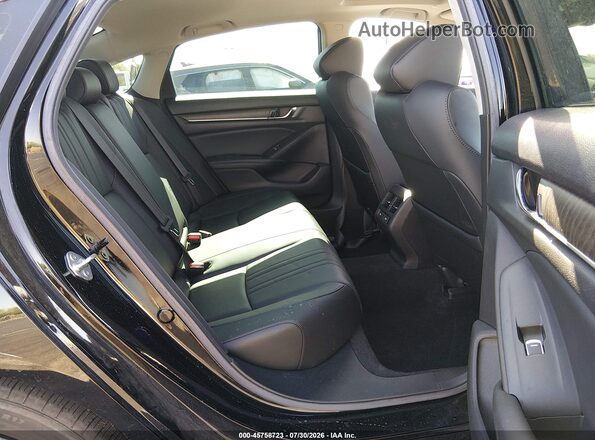 1HGCV1F51MA118437 2021 HONDA ACCORD Black VIN კოდის სტიკერის ხედი