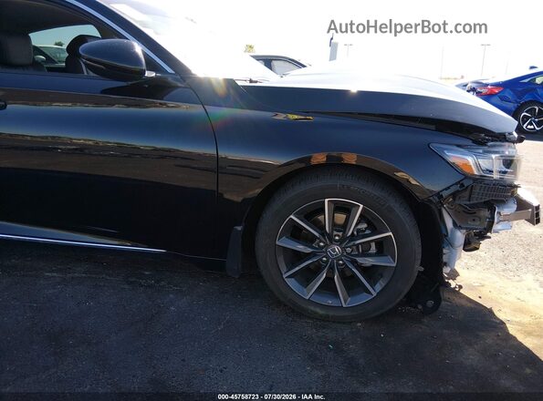 1HGCV1F51MA118437 2021 HONDA ACCORD Black წინა ხედი