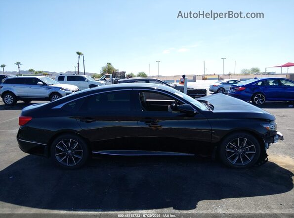 1HGCV1F51MA118437 2021 HONDA ACCORD Black სალონის 360-გრადუსიანი ხედი