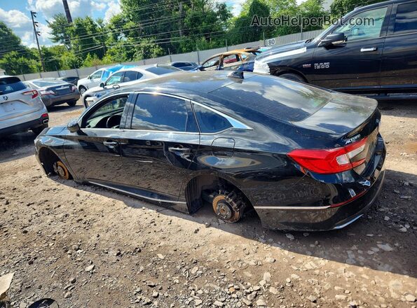 1HGCV1F52JA113050 2018 HONDA ACCORD Черный Задняя левая четверть