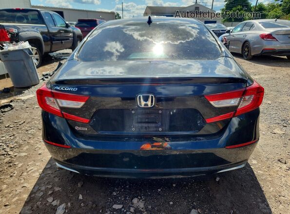 1HGCV1F52JA113050 2018 HONDA ACCORD Черный Вид сзади