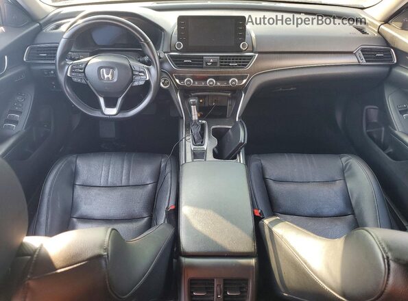 1HGCV1F52JA113050 2018 HONDA ACCORD Черный Вид панели приборов