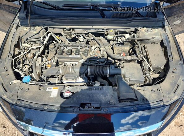 1HGCV1F52JA113050 2018 HONDA ACCORD Черный Вид задней части салона