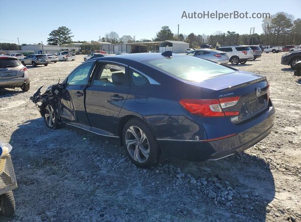 1HGCV1F52JA134626 2018 HONDA ACCORD Blue უკანა მარცხენა