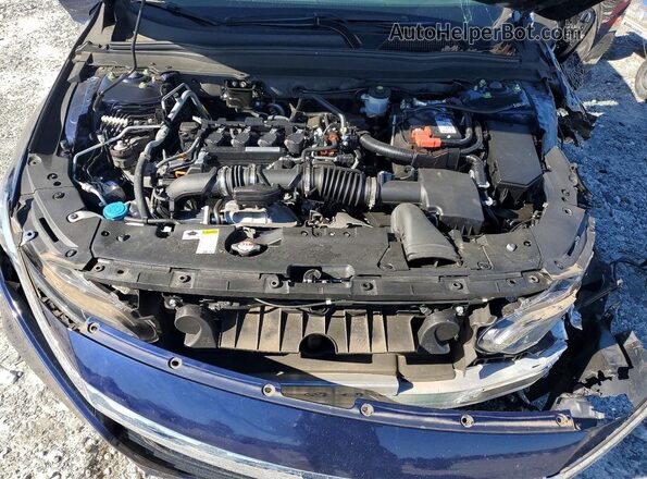 1HGCV1F52JA134626 2018 HONDA ACCORD Blue უკანა სალონის ხედი