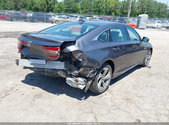 1HGCV1F52JA180621 2018 HONDA ACCORD Серый Задняя правая четверть