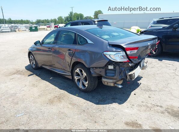 1HGCV1F52JA180621 2018 HONDA ACCORD Серый Задняя левая четверть