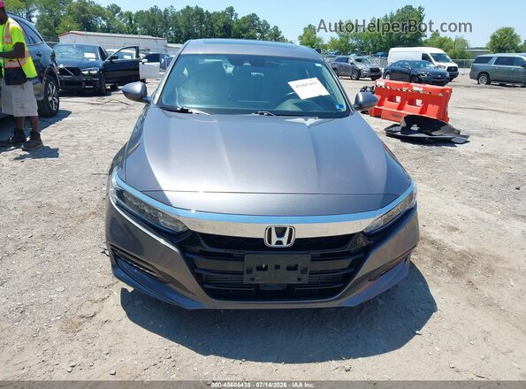 1HGCV1F52JA180621 2018 HONDA ACCORD Серый Вид задней части салона