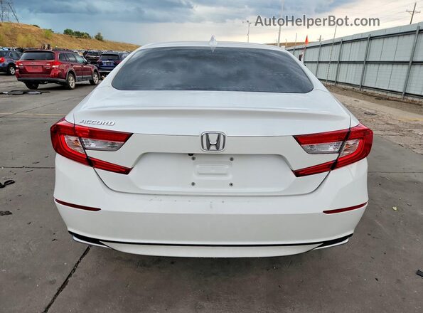 1HGCV1F52KA092086 2019 HONDA ACCORD Белый Вид сзади