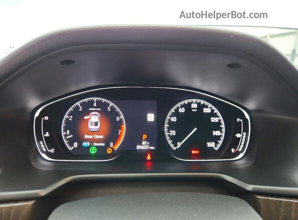 1HGCV1F52KA092086 2019 HONDA ACCORD Белый Вид щитка приборов