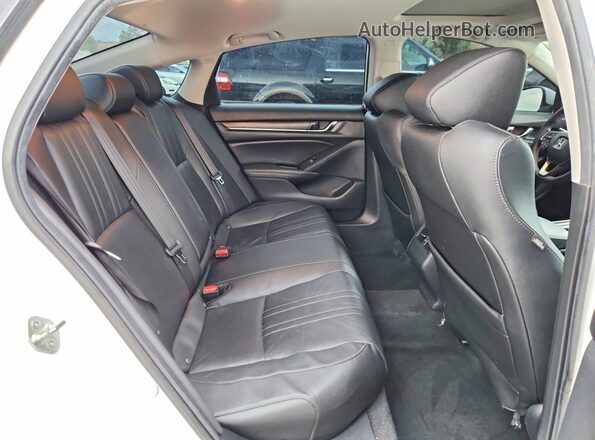 1HGCV1F52KA092086 2019 HONDA ACCORD Белый Вид задних сидений